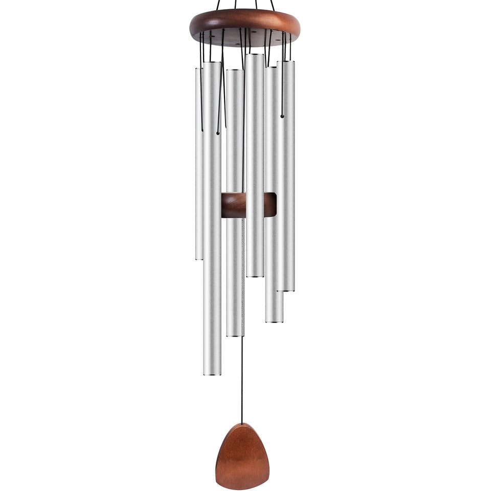 Bursvik large aluminium wind chimes 37 inches for tranquil garden soundscapes.