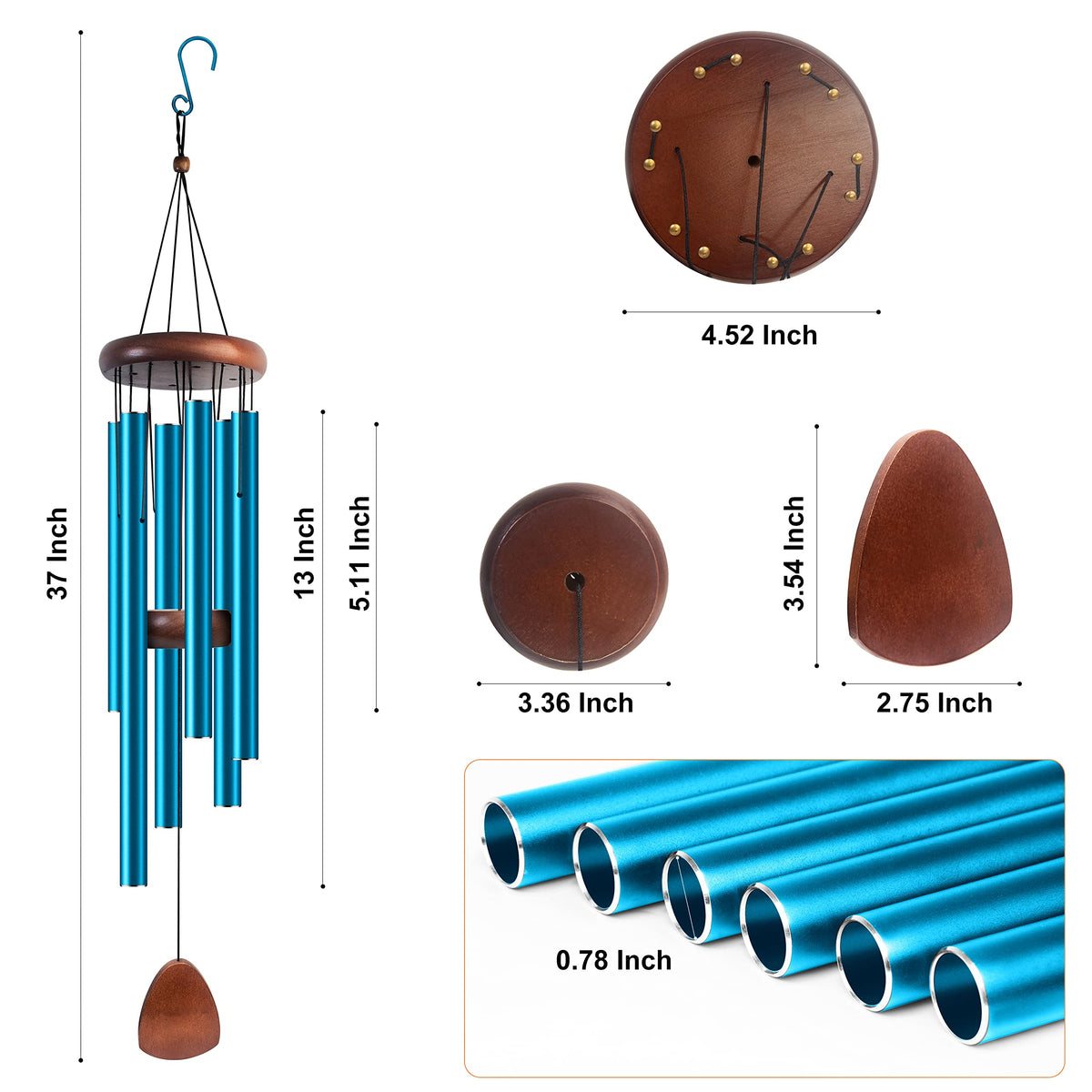 Pine wood top with adjustable striker for customizable resonance.
