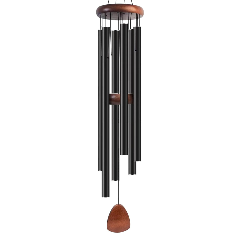 Bursvik wind chime outside with deep tone for garden ambience and calm evenings