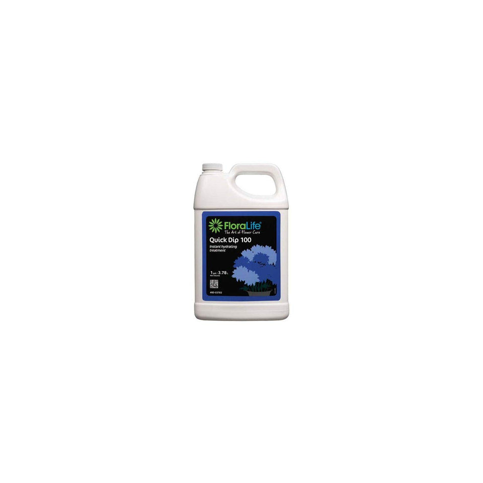 Burton Floralife Quick Dip 100 bottle pour enhances hydration and keeps stems flowing.