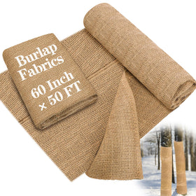 Buryeah burlap roll wrap-around garden tree protection for winter