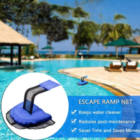 Busnacty escape-ramp-folded-storage demonstrates portable design for easy transport.