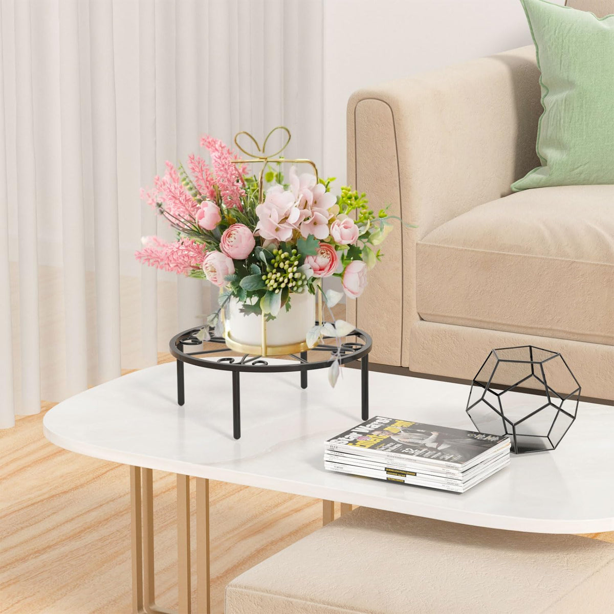 Bussdis indoor outdoor display stand ideal for gardens and patios.