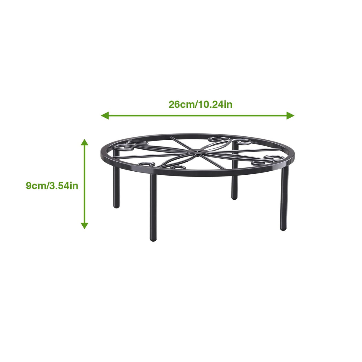 Bussdis multifunctional stand holds pots, fruits, kettles, or dry food pots.