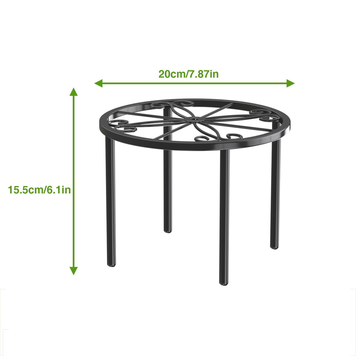 bussdis plant stand black finish complements indoor and outdoor decor