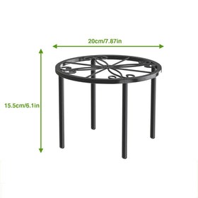 bussdis plant stand black finish complements indoor and outdoor decor