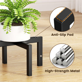 Bussdis plant stand indoor outdoor use image demonstrating versatile placement.