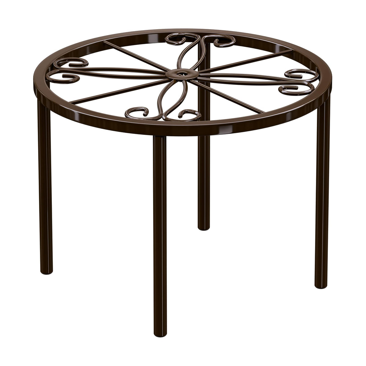 Bussdis plant stand with round base displaying a potted plant for sturdy indoor display