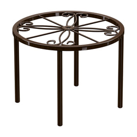 Bussdis plant stand with round base displaying a potted plant for sturdy indoor display