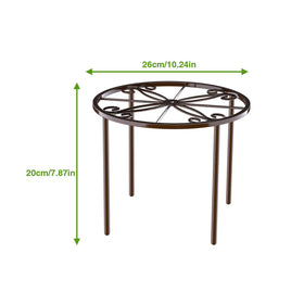 Bussdis plant stand close-up showing rust-resistant coating for durability