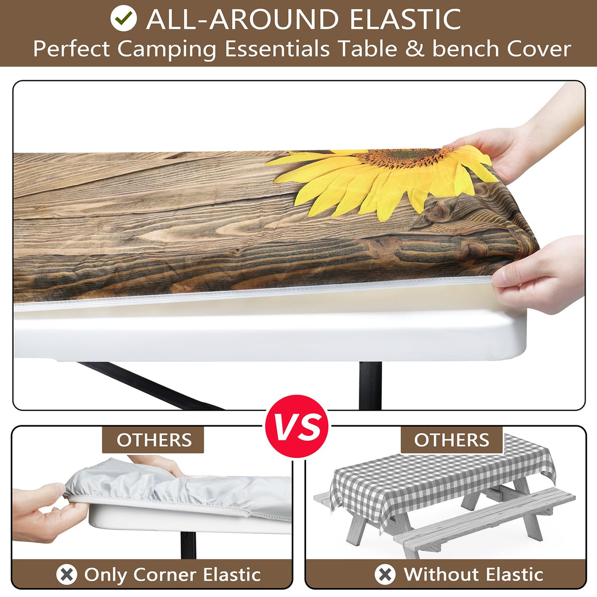 Butaluk elastic-band secure fit ensures the cover stays in place even in breeze.