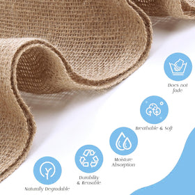 Butarfe burlap roll acts as a breathable weed barrier for gardens