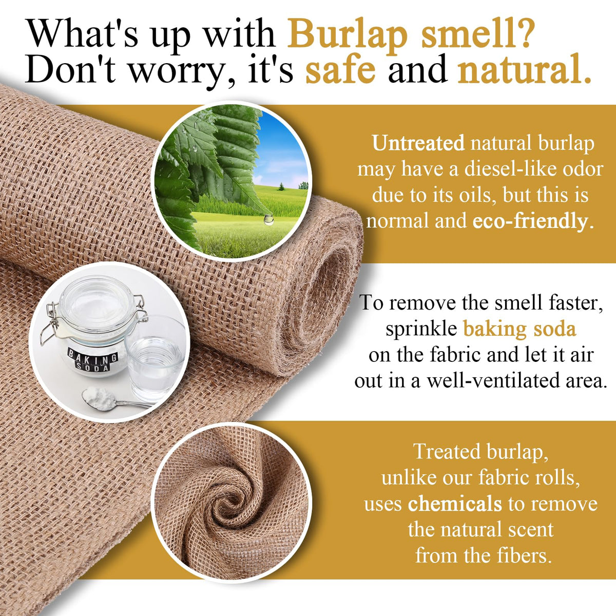 Butarfe eco-friendly burlap material offers reusable outdoor solutions
