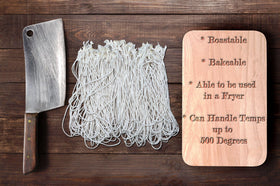 Butcher's Code heat-resistant loops endure up to 500°F for oven and grill.
