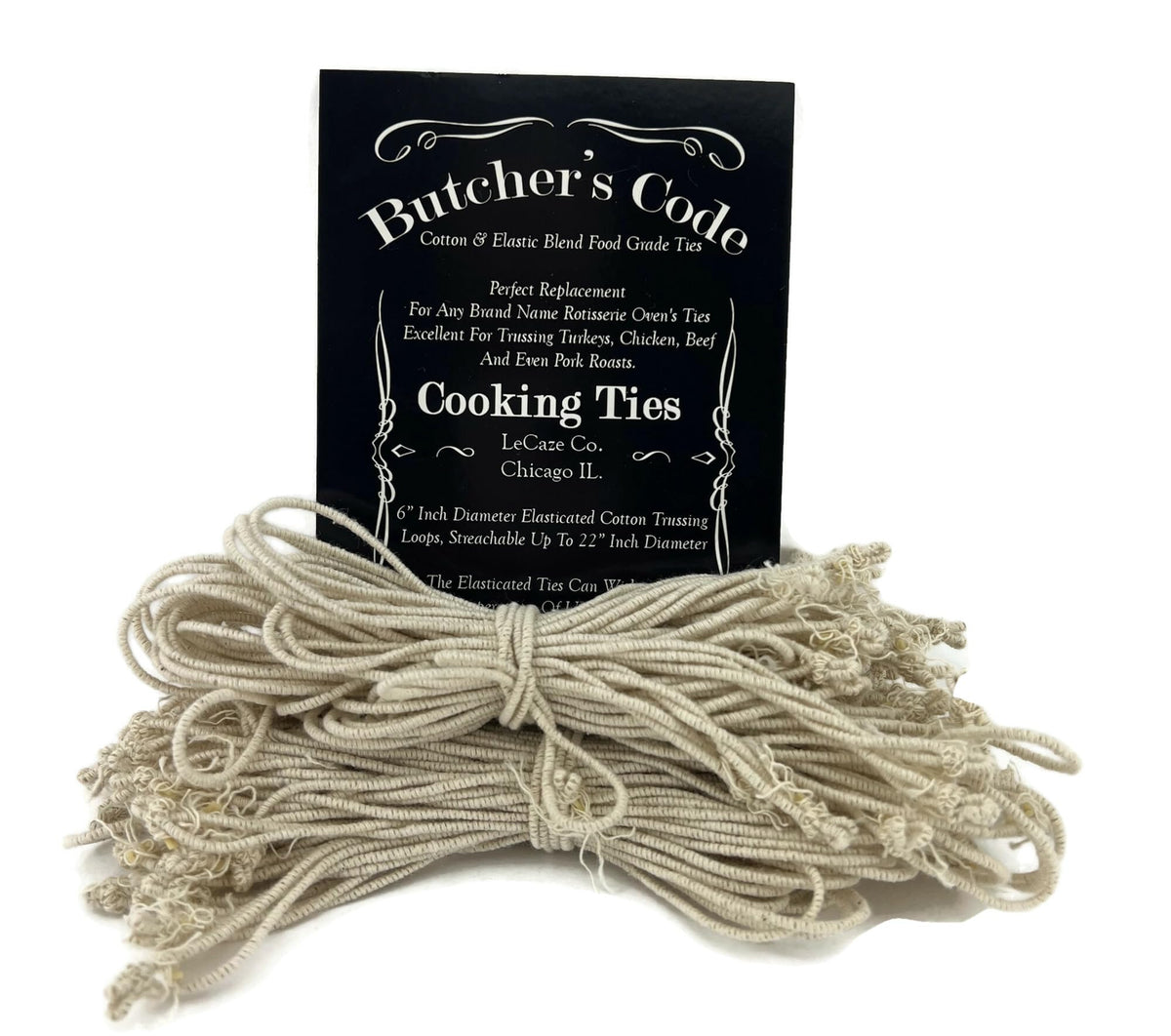 Butcher's Code steam-friendly bundles for veggies stay neat.