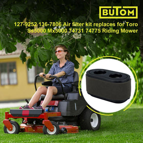Butom 127-9252 air filter showing pleated design for efficient airflow