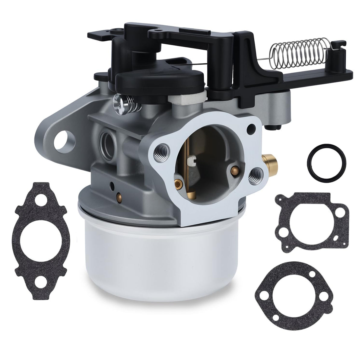 Butom 591137 carburetor close-up shows brass components for durability.