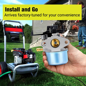 Butom 190cc fuel inlet size supports standard connections.