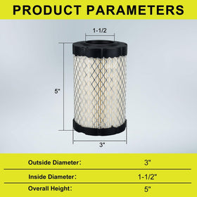Butom 594201 air filter for Husqvarna/John Deere compatibility and filtration