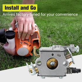 Butom C1Q-EL24 primer pump component aids easy starting on Husqvarna engines.