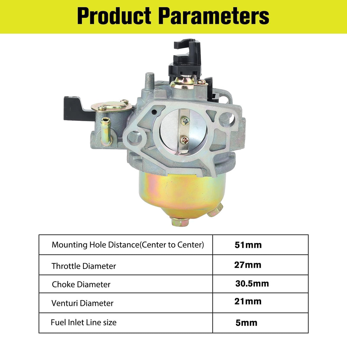 Carburetor with fuel filter bracket ensures steady fuel supply