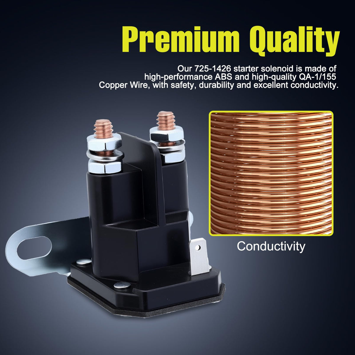 Butom 12V solenoid supports multiple MTD front engine riders.
