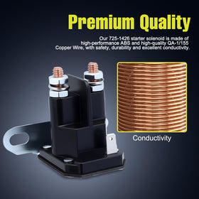 Butom 12V solenoid supports multiple MTD front engine riders.