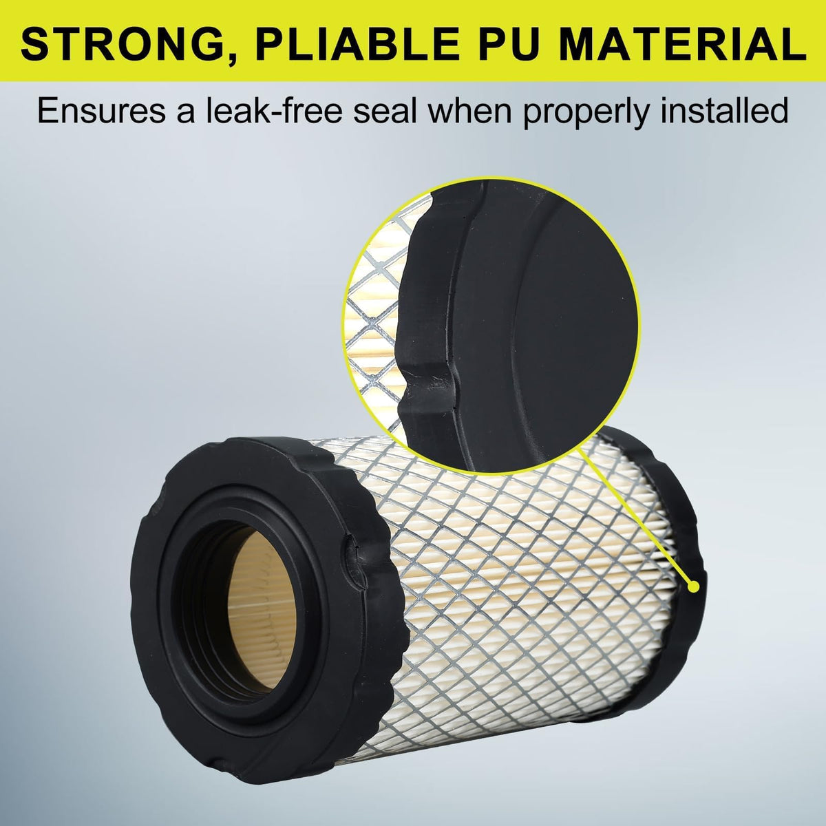 Butom PU seal provides leak-proof fit and reduced vibration