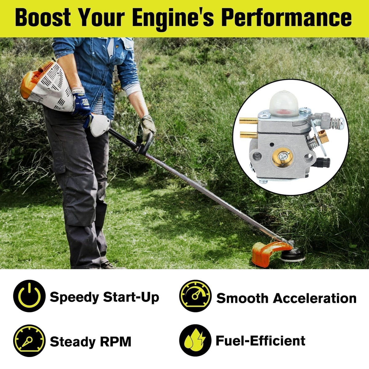 Butom primer bulbs aid quick starts and reliable fueling