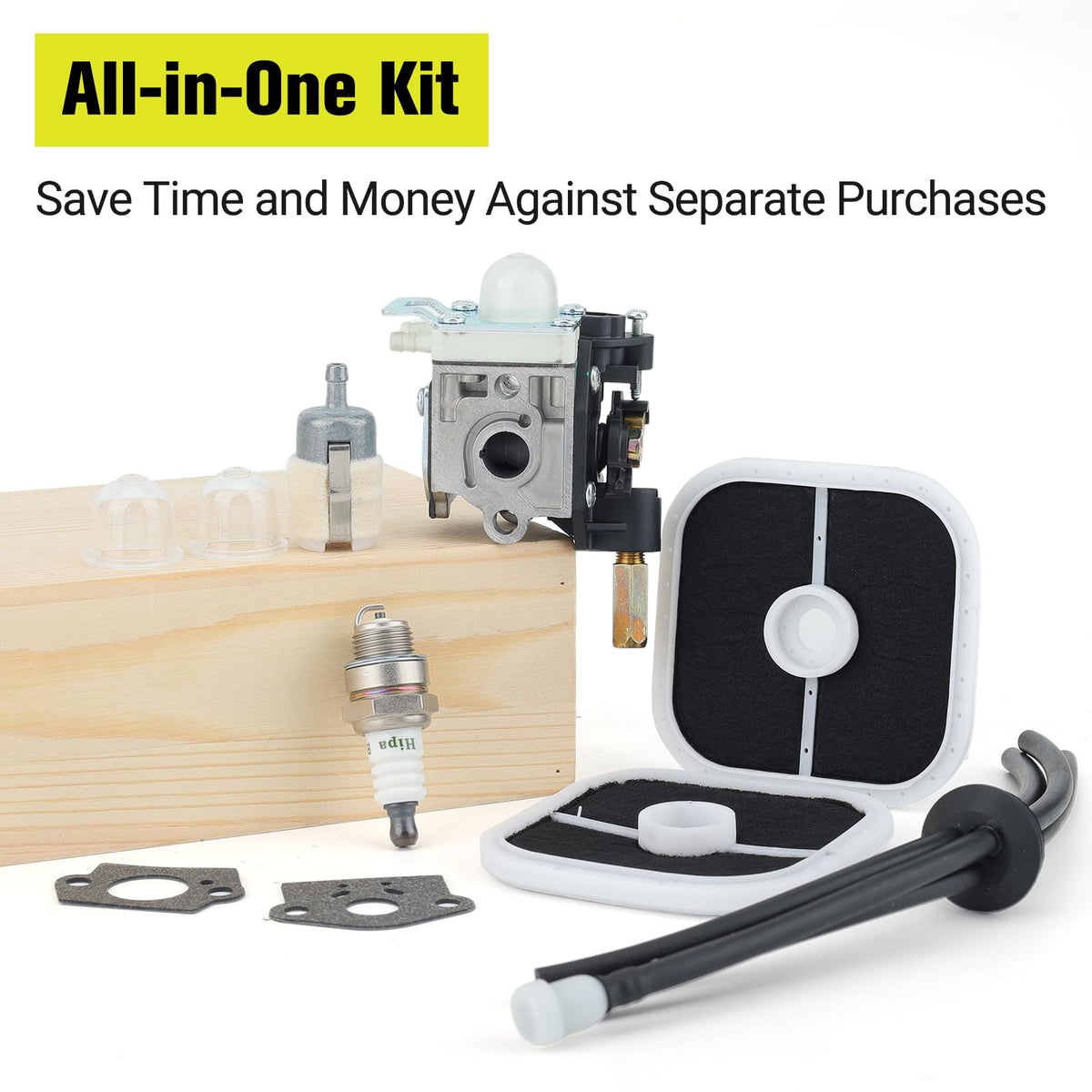 Butom SRM-266 kit spark plug and primer for quick starts
