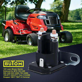 Butom 12V solenoid with side-mount design for easy installation.