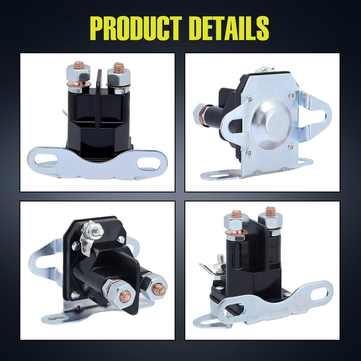 Butom installation-ready starter solenoid for easy DIY replacement