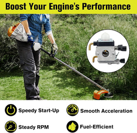 Butom STIHL carburetor installation hands-on view demonstrates simple fit