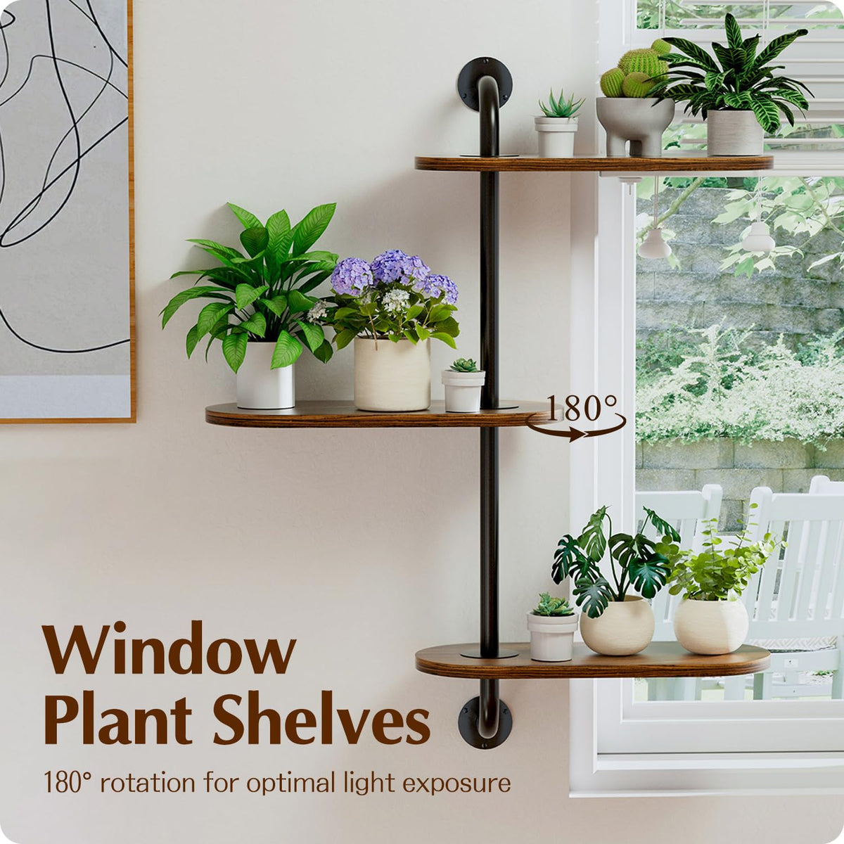 Butunita 180-degree rotation design improves plant light access in tight spaces.