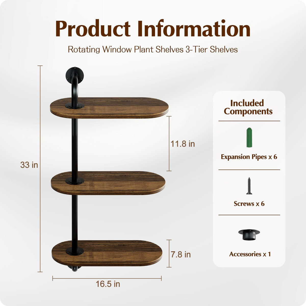 Butunita wooden layers display warm, natural aesthetics for plant pots on a windowsill.