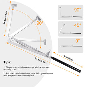 Buycitky vent opener installation uses pre-drilled holes for fast mounting.