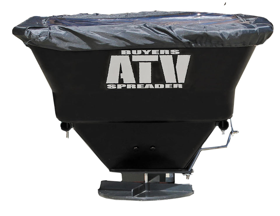 Buyers Products ATVS100 hopper, rustproof 100 lb capacity for seeds and fertilizer.
