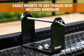 LT40 bracket mounted on open trailer for versatile compatibility