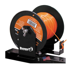 Buyers Products LT40 trimmer spool bracket mounted on trailer for secure storage