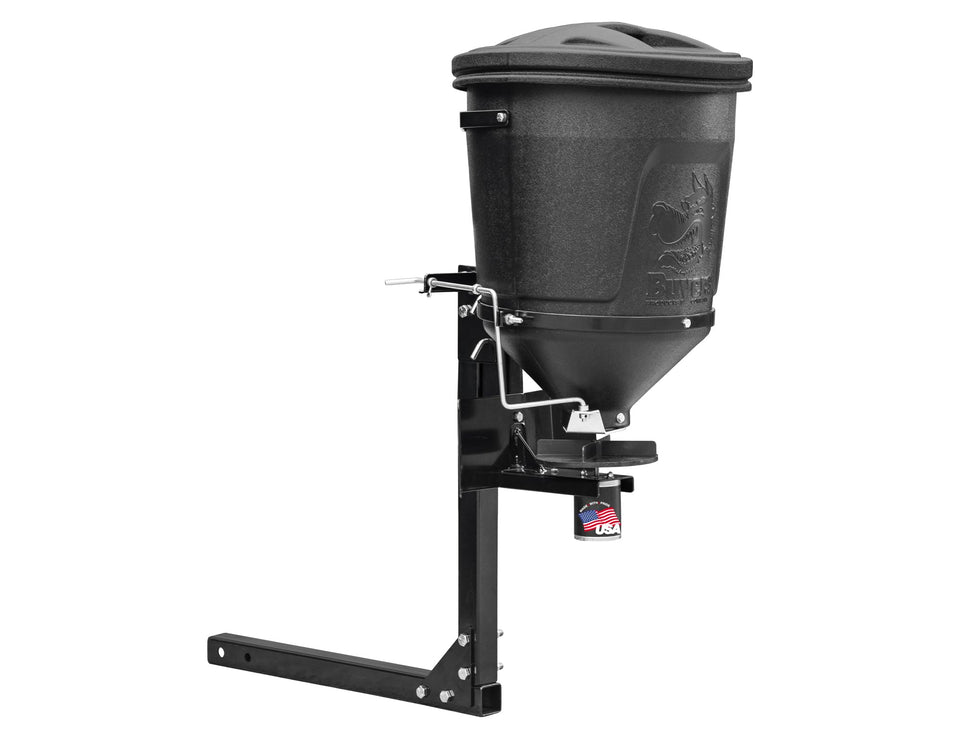 Buyers Products UTVS16 spreader hopper, ready for precise material dispersal on UTV