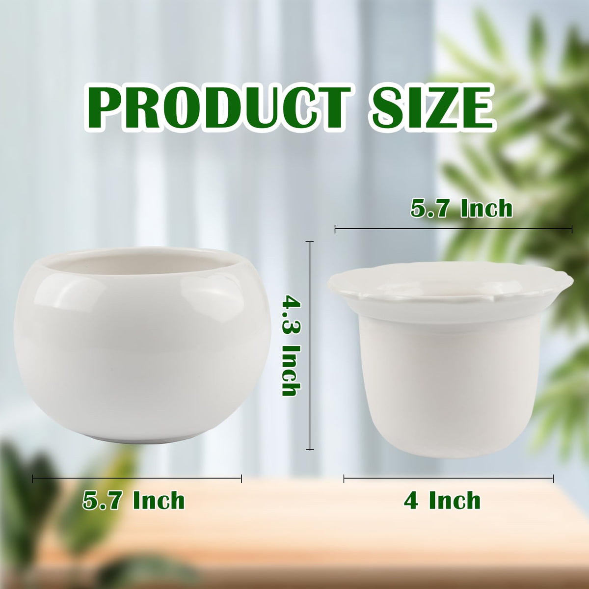 BUYMAX African Violet Pot made from dolomite clay for durable indoor use