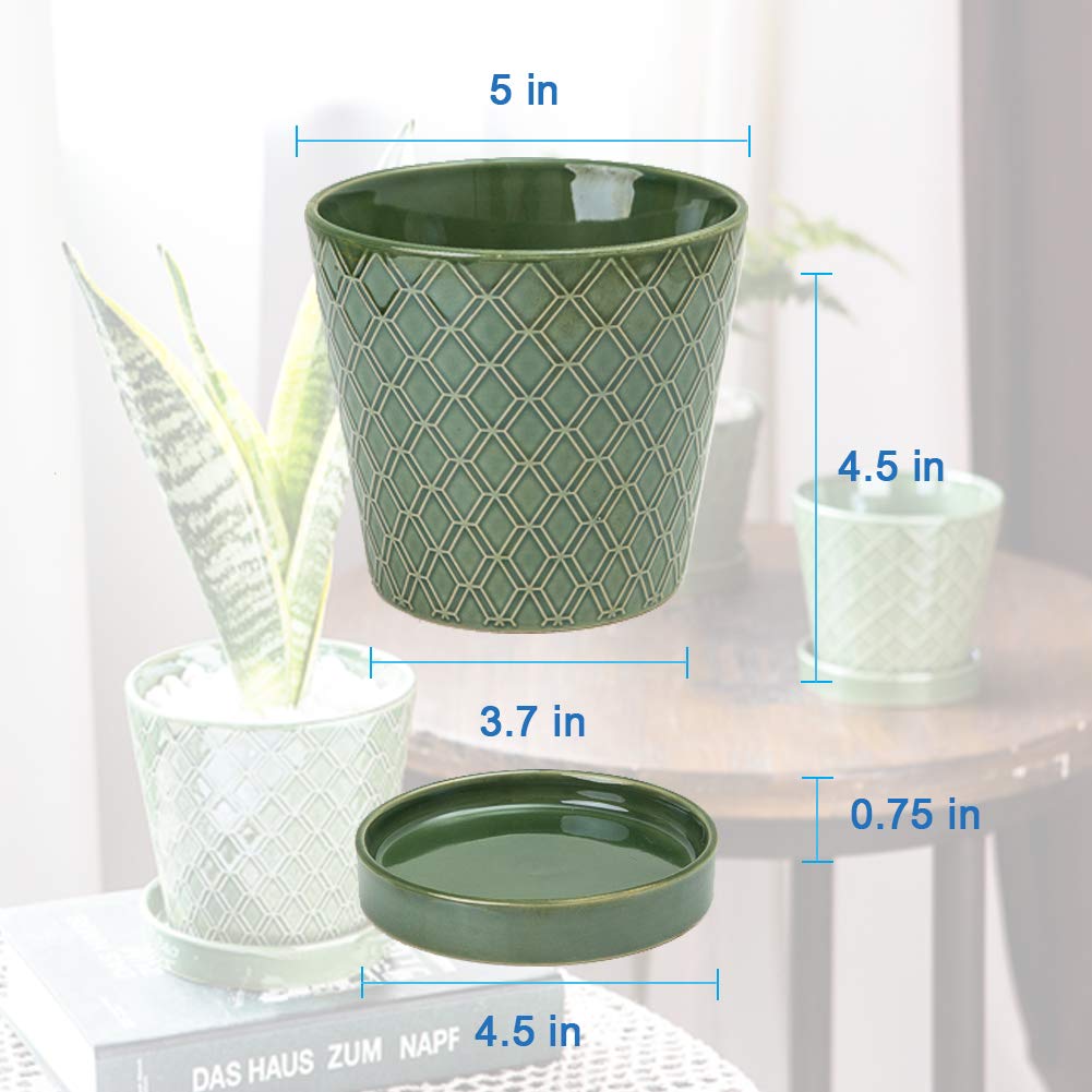 Set of four BUYMAX pots arranged on a desk for organization.