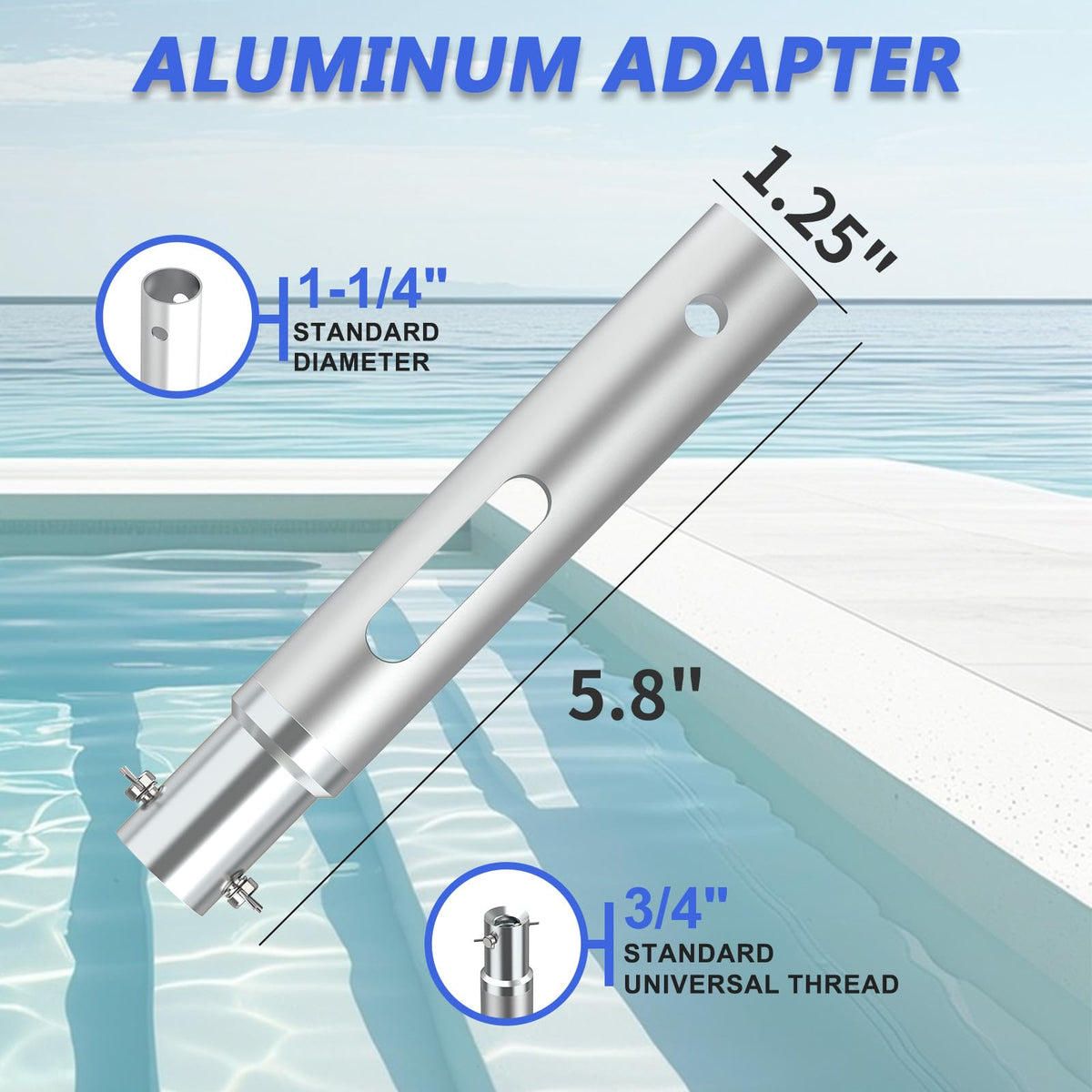 Buyplus 3/4-inch thread attachment point for multi-tool compatibility.