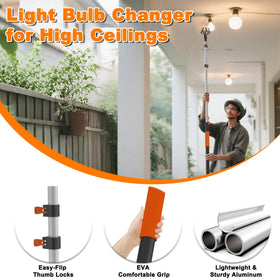 Buyplus duralumin extension pole offers strong, lightweight support.
