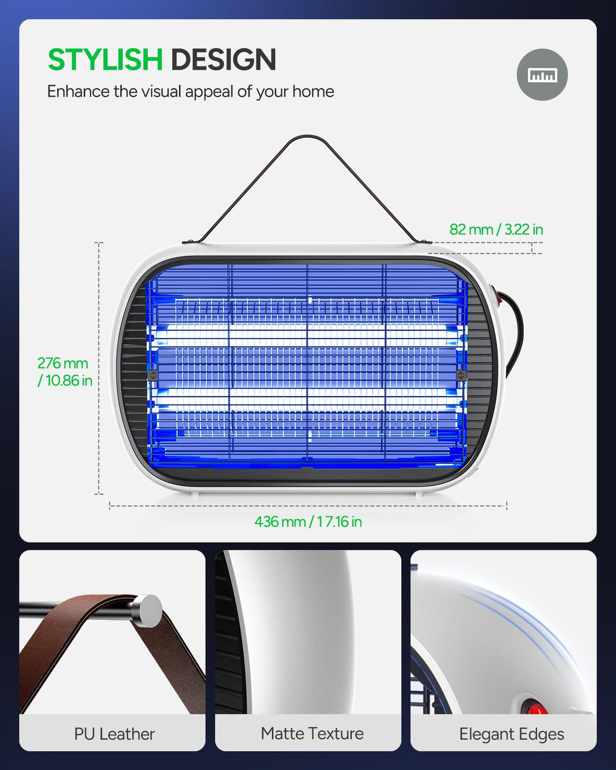 Buzbug 20W mosquito zapper attracts and neutralizes flying pests at night.