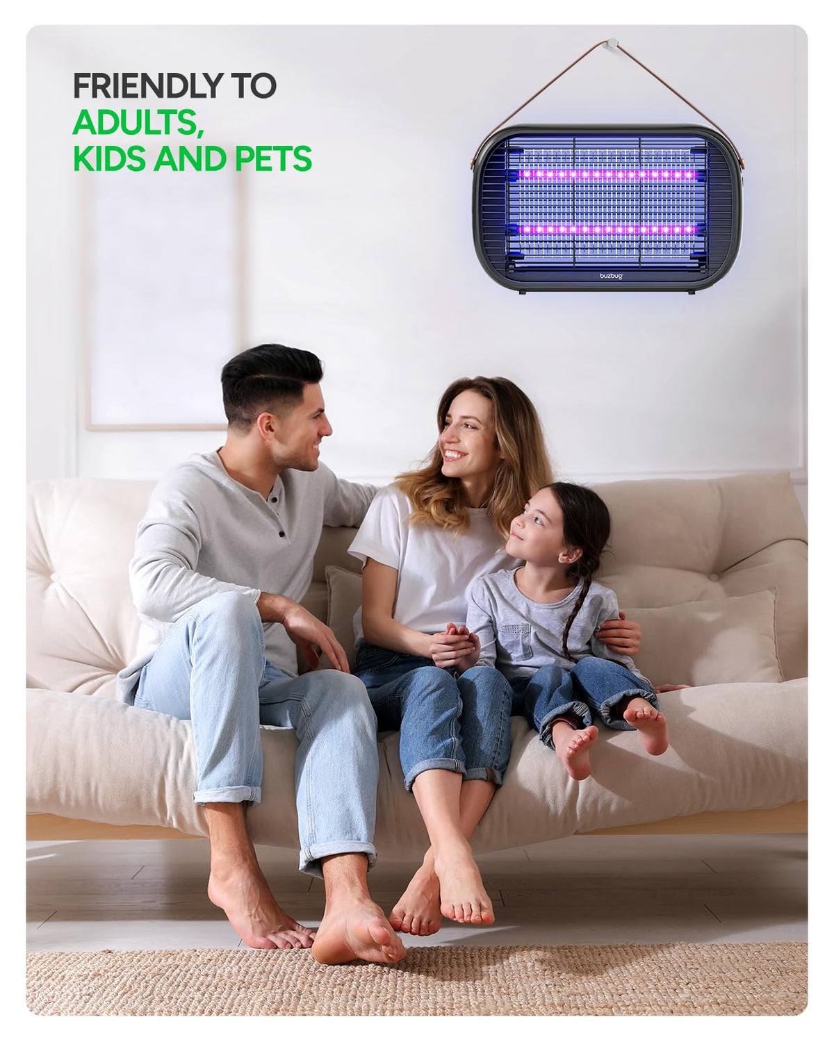 Buzbug uses low-energy 5W LEDs lasting up to 10 years