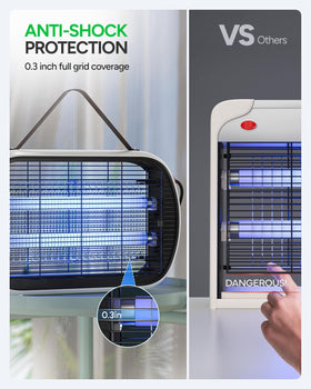Buzbug includes replaceable lamp tubes for uninterrupted operation.