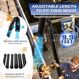 Buzzlett 360-degree nozzle rotates to match gutter angles for thorough cleaning.