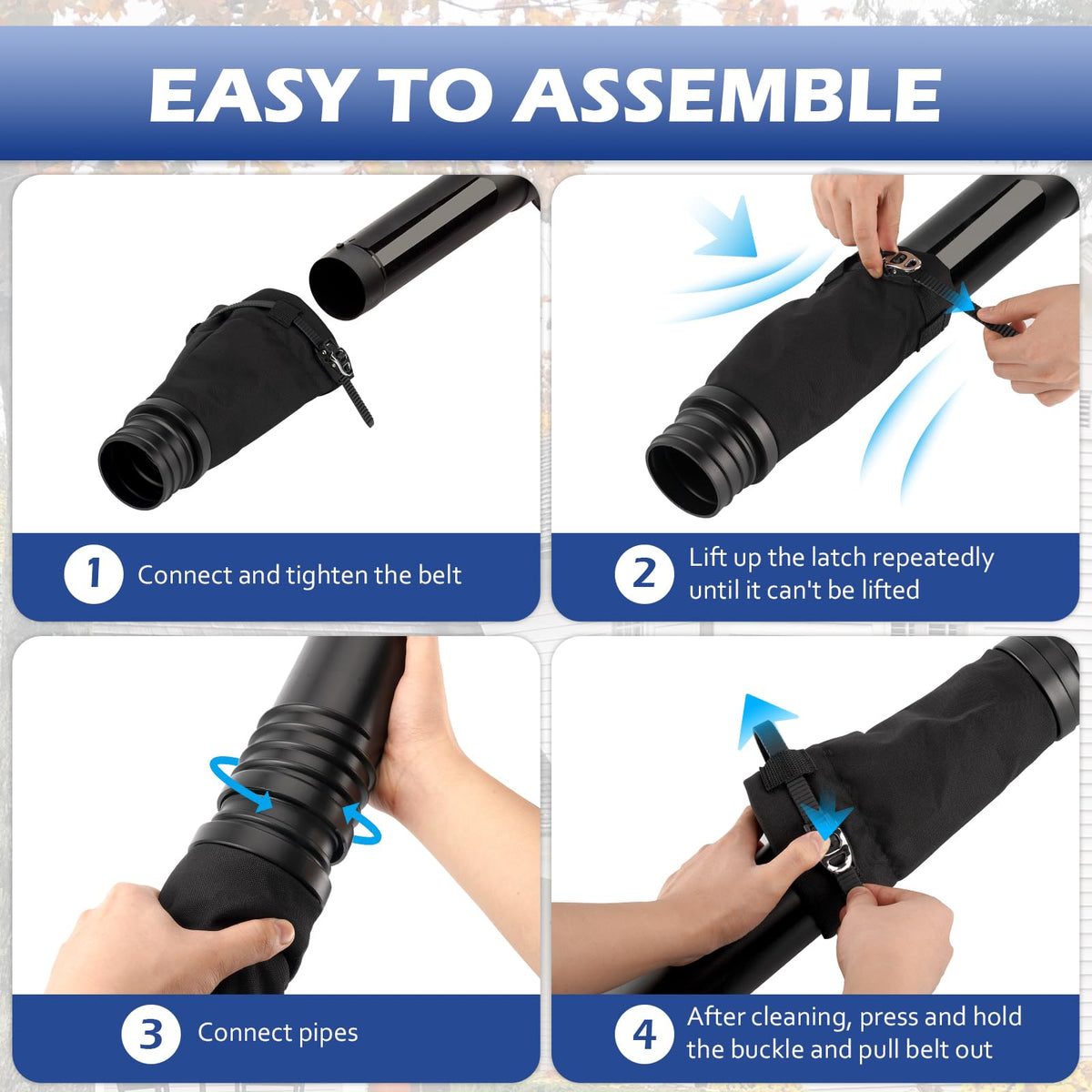 Buzzlett universal gutter tool works with many brands for convenience.