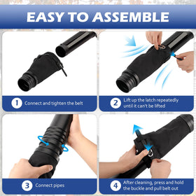 Buzzlett universal gutter tool works with many brands for convenience.